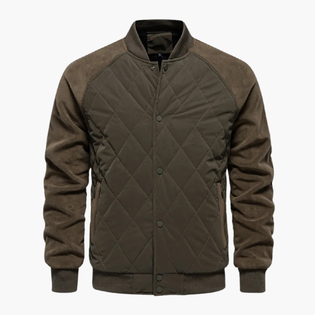 Cazadora bomber hombre con cuerpo acolchado