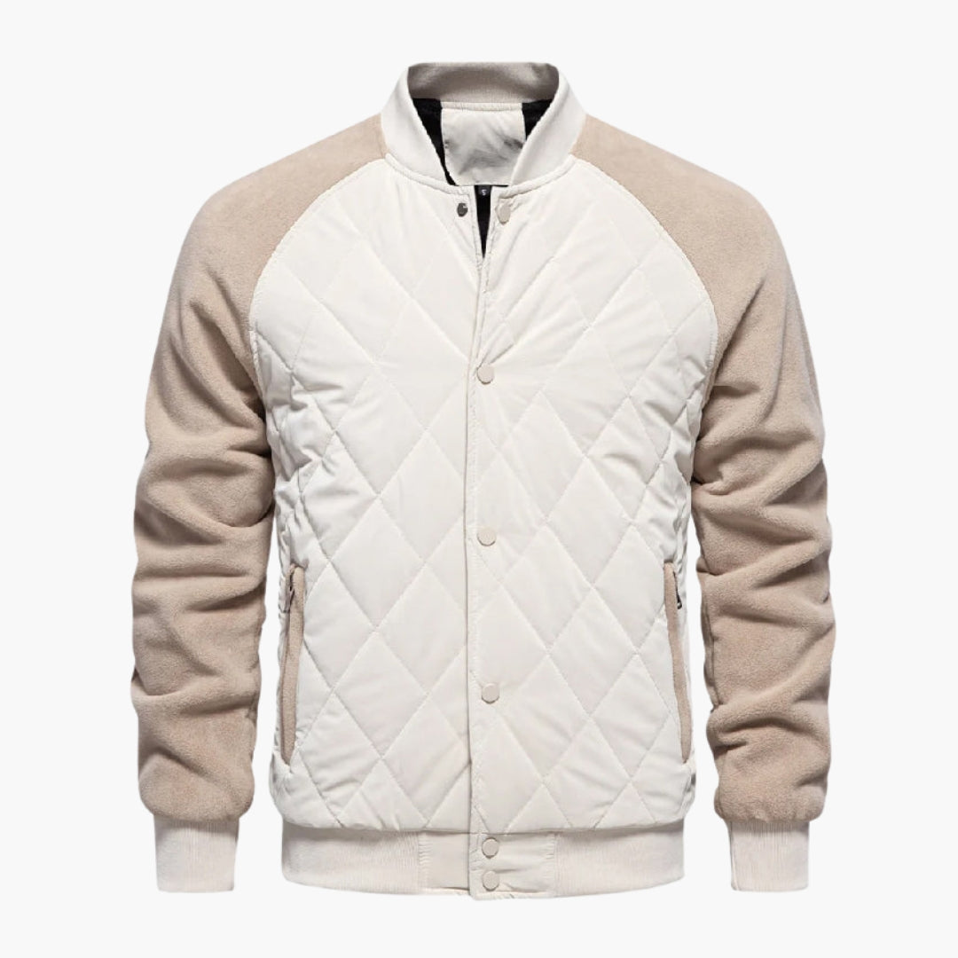 Cazadora bomber hombre con cuerpo acolchado