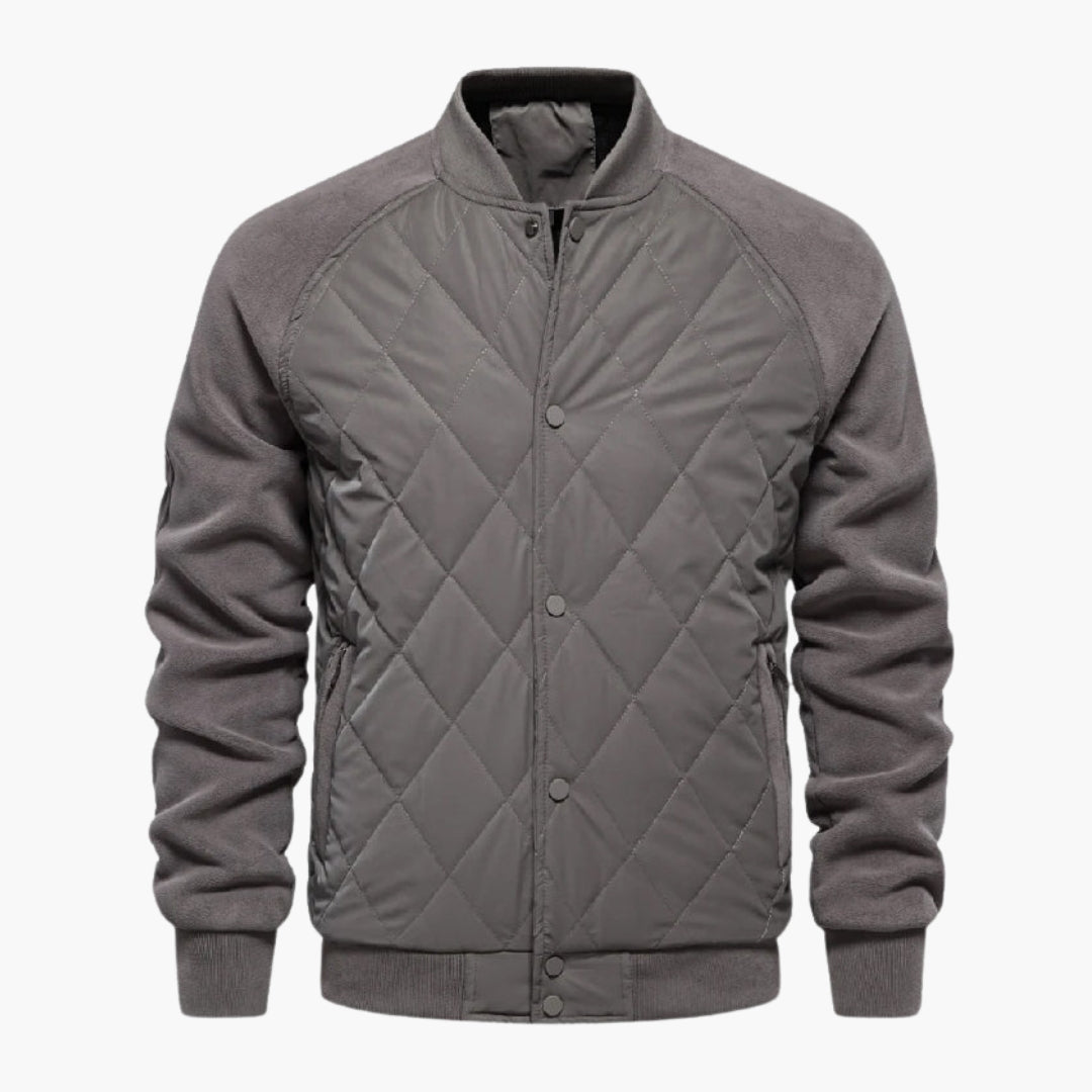 Cazadora bomber hombre con cuerpo acolchado