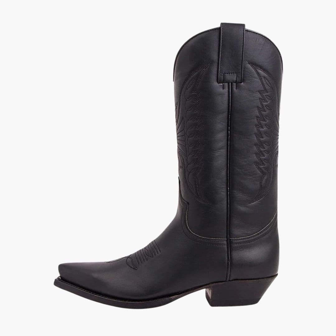 Damskie buty western z haftowanym cholewką i spiczastym noskiem