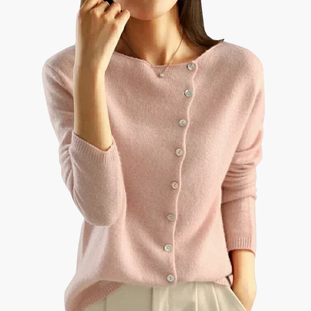 Cardigan Femme en Maille avec Manches Longues