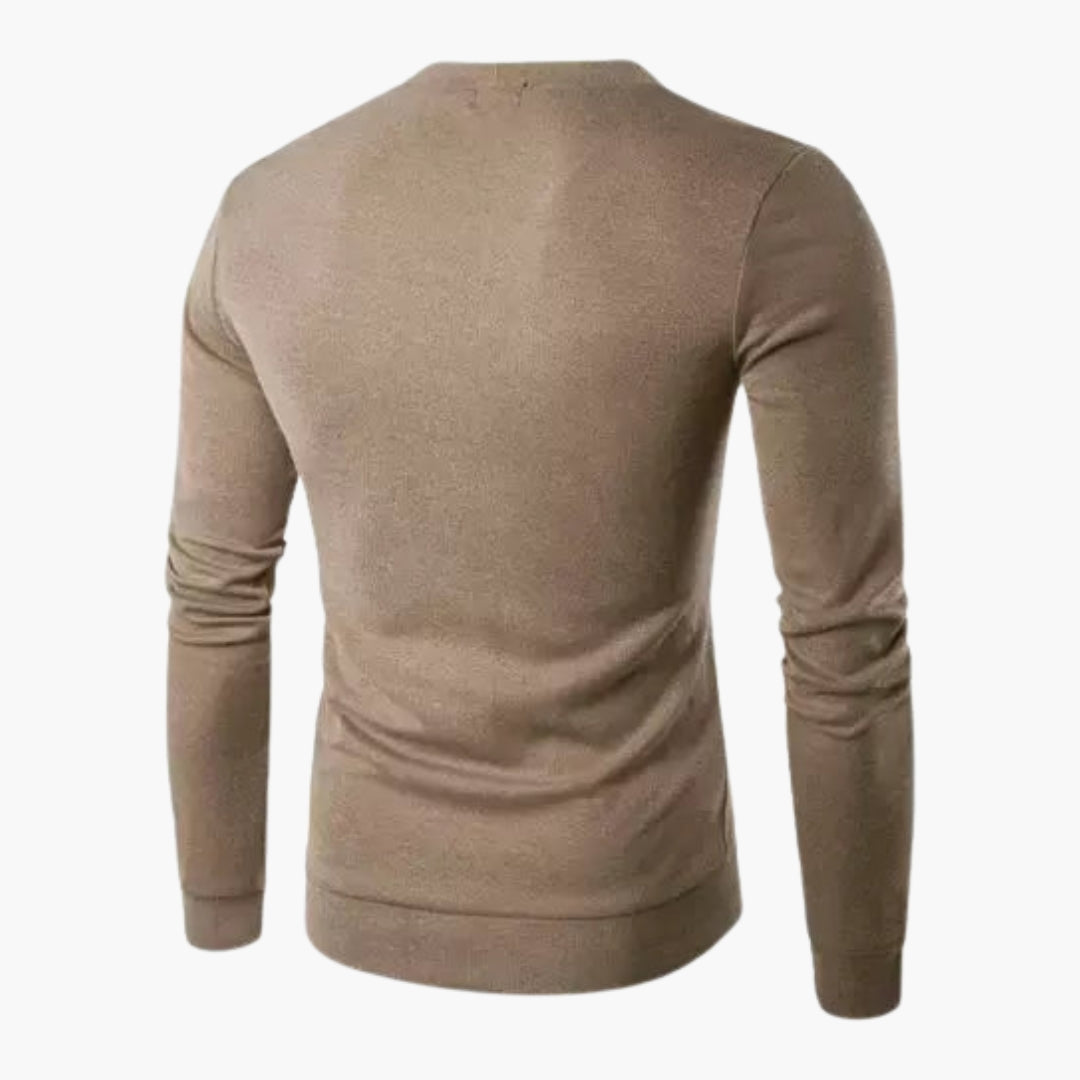 Herrenstrickjacke mit Frontöffnung