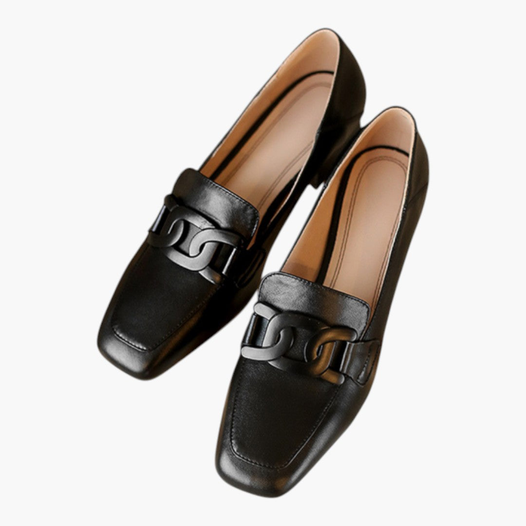 Chaussures Femme Mocassins a Semelle Orthopédique et Forme Plate