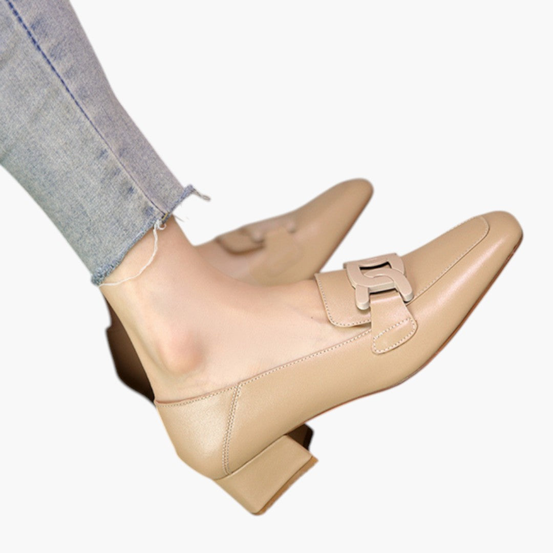 Chaussures Femme Mocassins a Semelle Orthopédique et Forme Plate