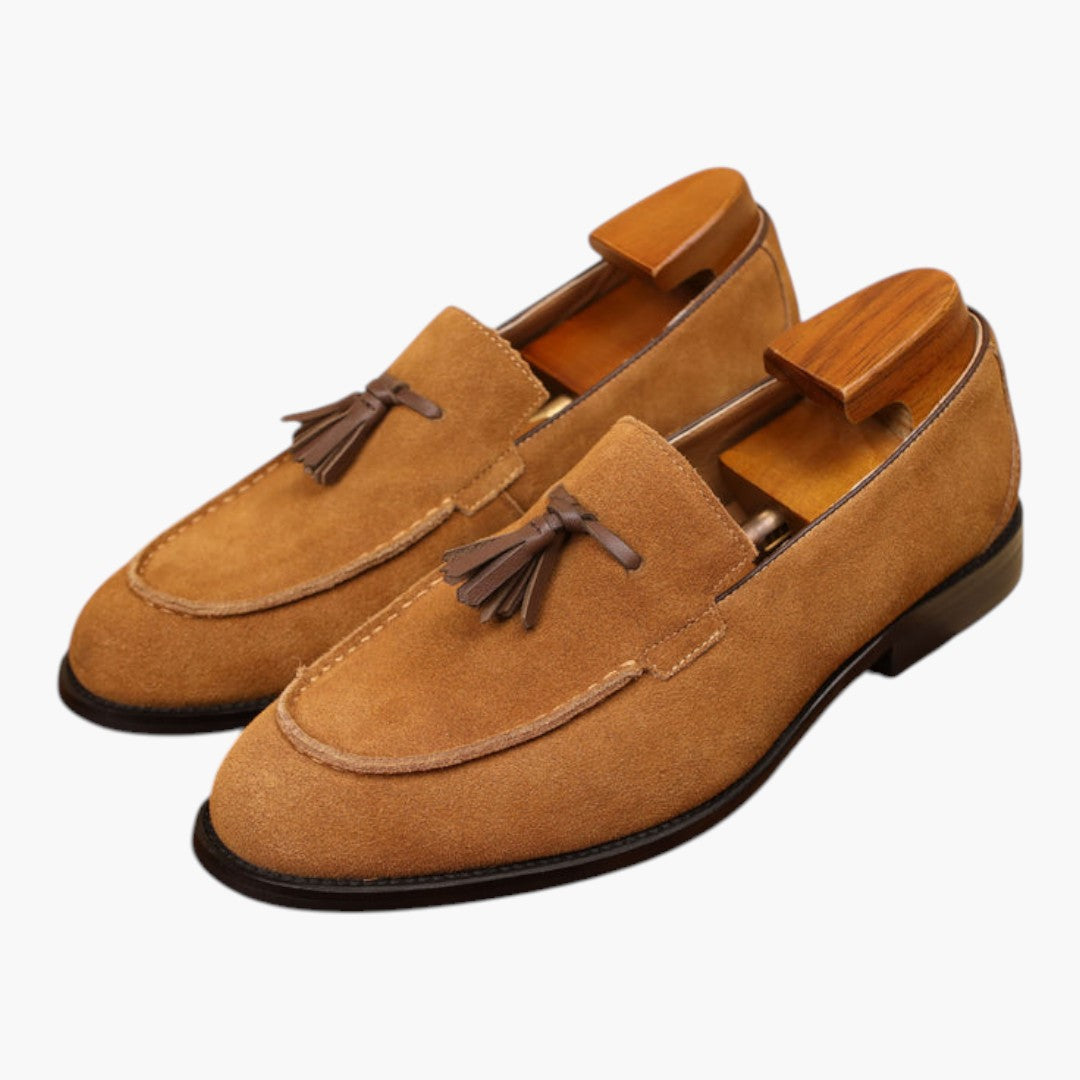 Chaussures Homme Loafers avec Gland et Semelle Caoutchouc