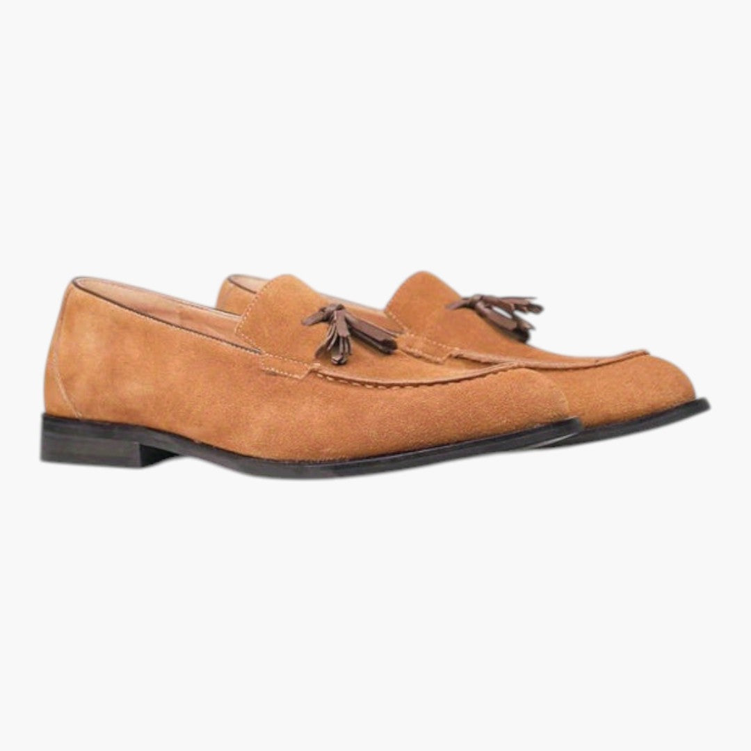 Chaussures Homme Loafers avec Gland et Semelle Caoutchouc