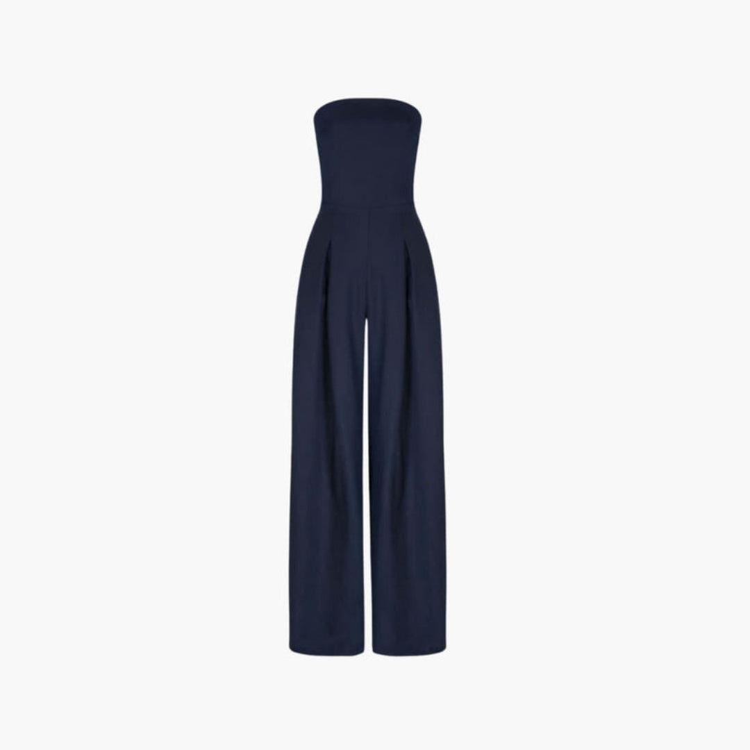 Women's Jumpsuit with Strapless Neckline