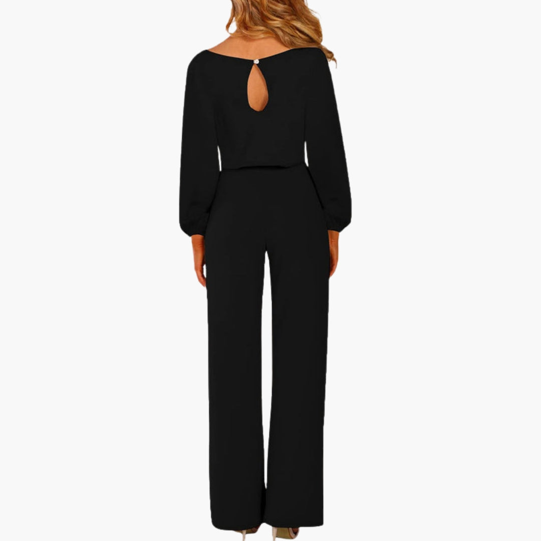 Women's jumpsuit with long sleeves