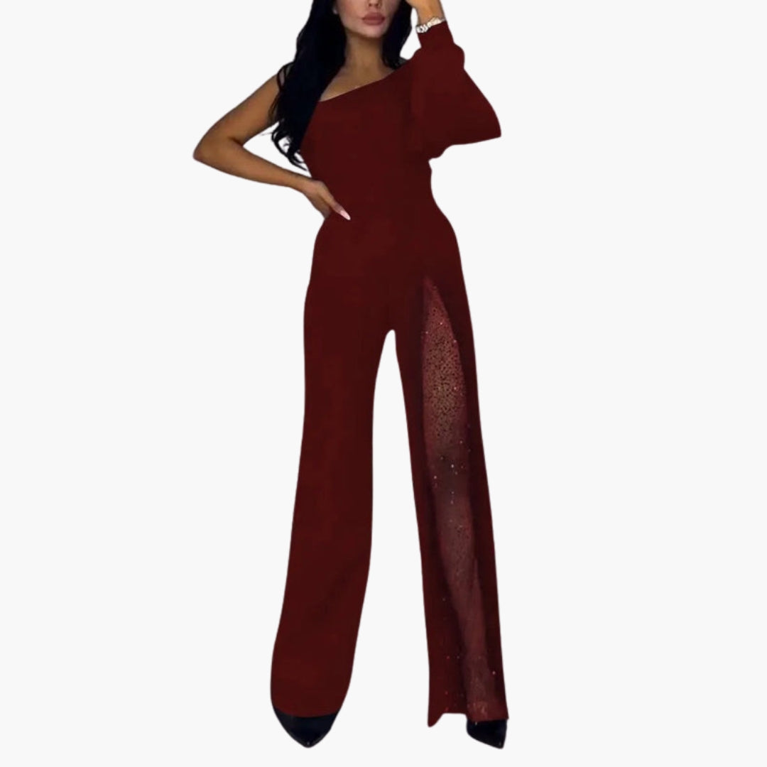 Combinaison femme asymétrique une épaule