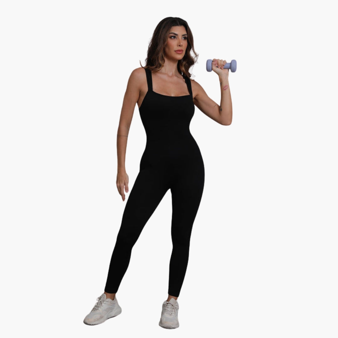 Combinaison pantalon femme sans manches à larges bretelles