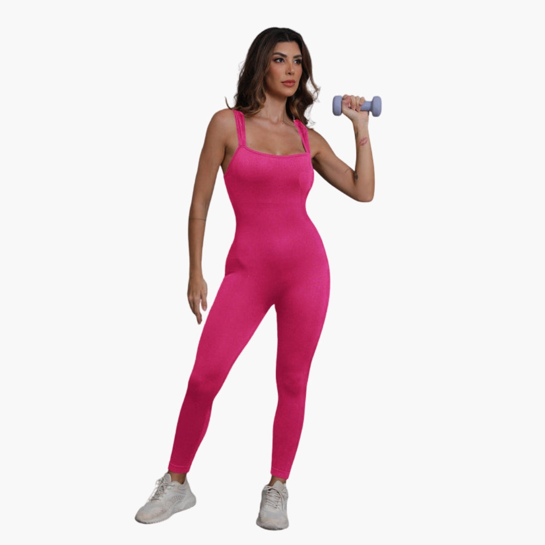 Combinaison pantalon femme sans manches à larges bretelles