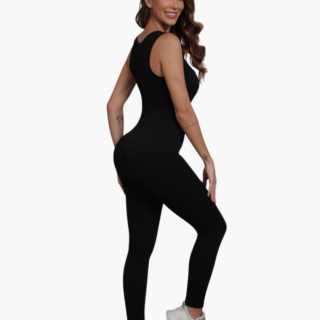 Combinaison pantalon femme sans manches à larges bretelles