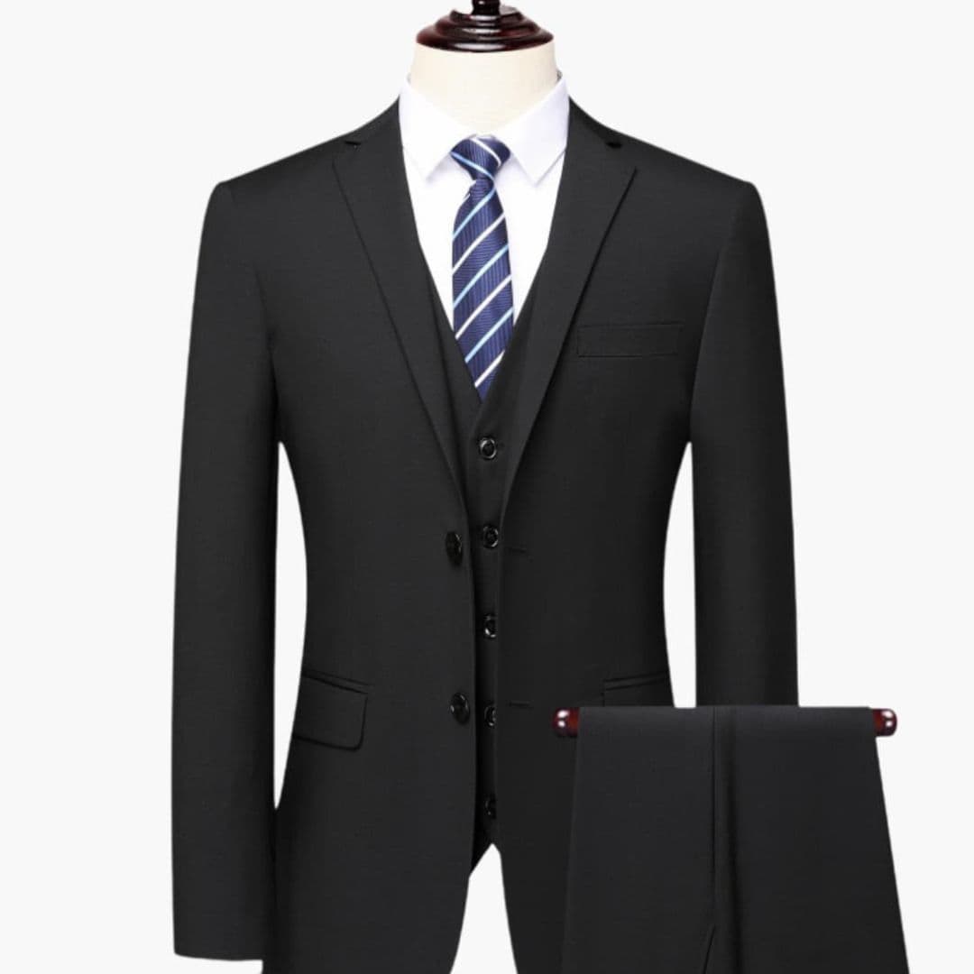 Costume Trois Pièces Homme avec Veste et Gilet