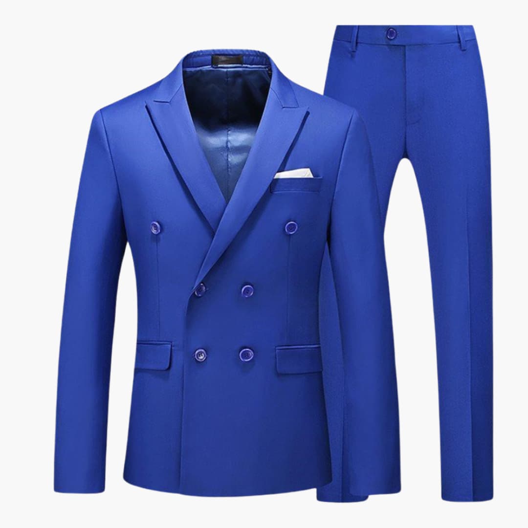 Costume homme deux-pièces été veste et pantalon en tissu léger