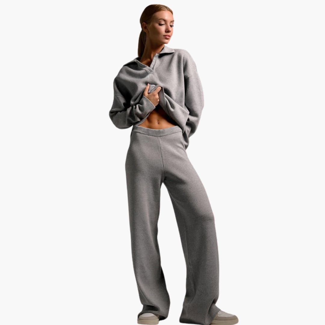 Ensemble Loungewear Femme avec Pull Oversize et Pantalon Large
