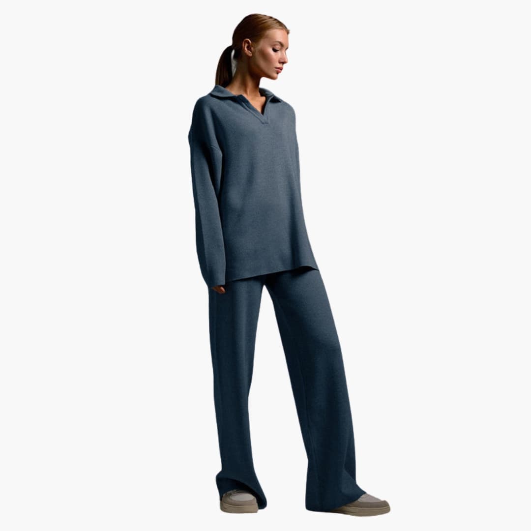 Ensemble Loungewear Femme avec Pull Oversize et Pantalon Large