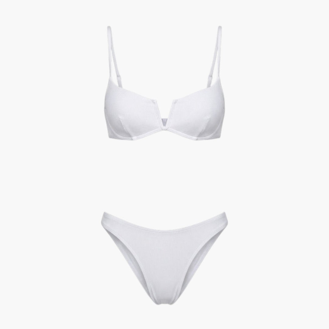 Bikini-Set für Damen mit Push-up-Oberteil und brasilianischem Schnitt