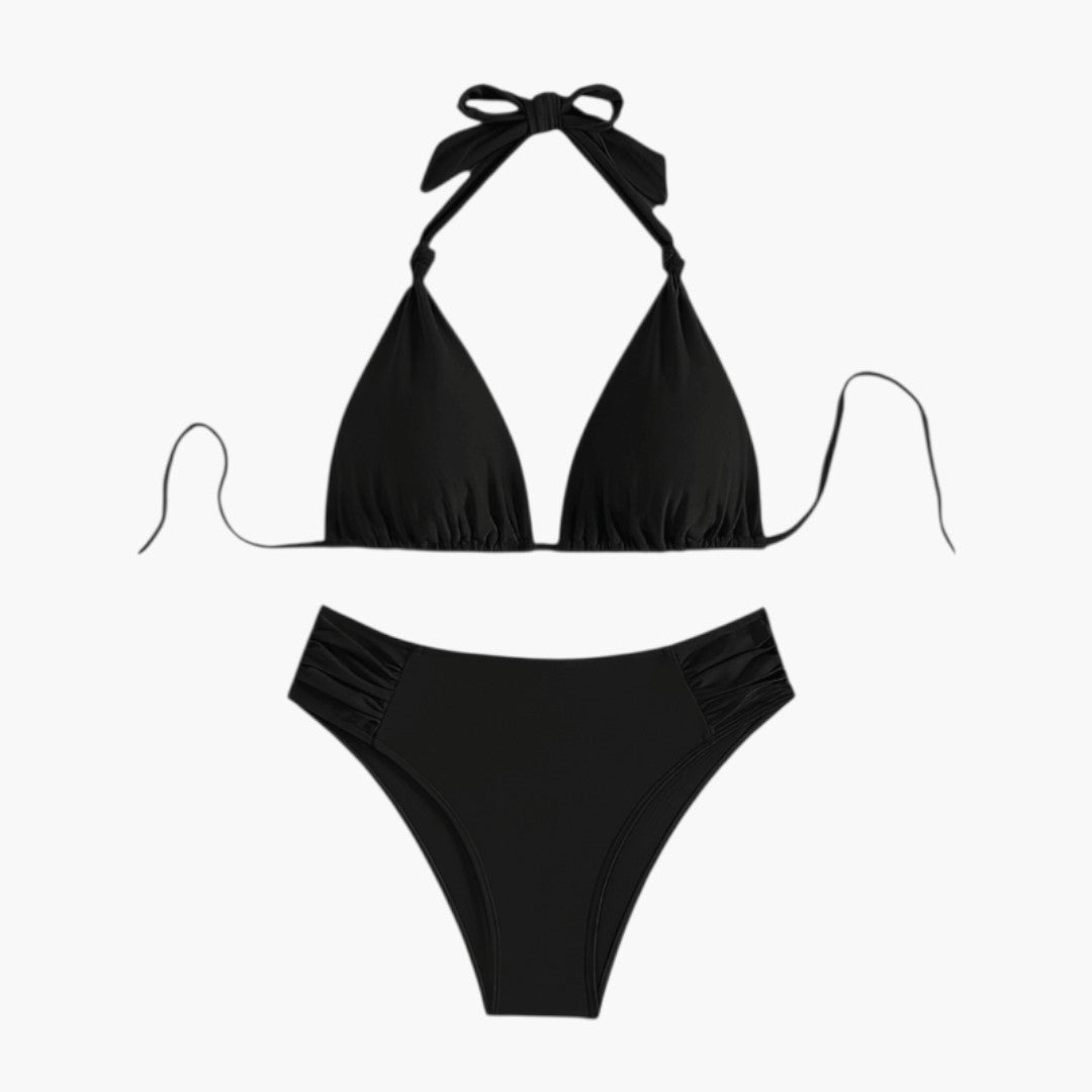 Ensemble bikini femme a haut triangle