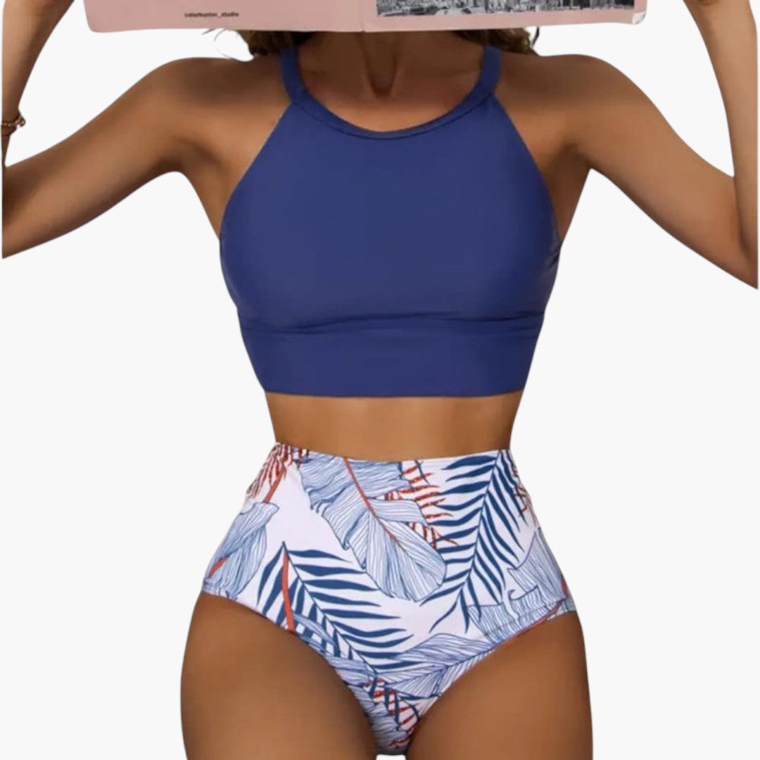Ensemble bikini femme avec motif floral