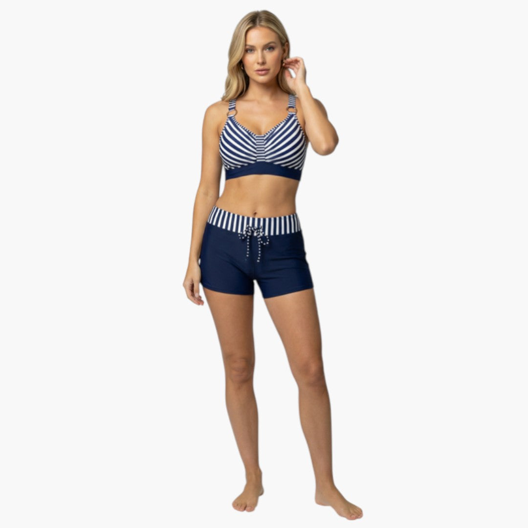 Ensemble bikini femme avec taille élastique
