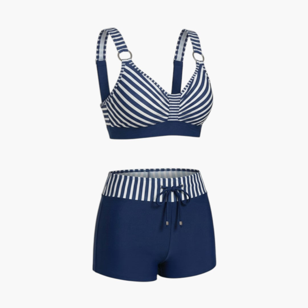 Ensemble bikini femme avec taille élastique