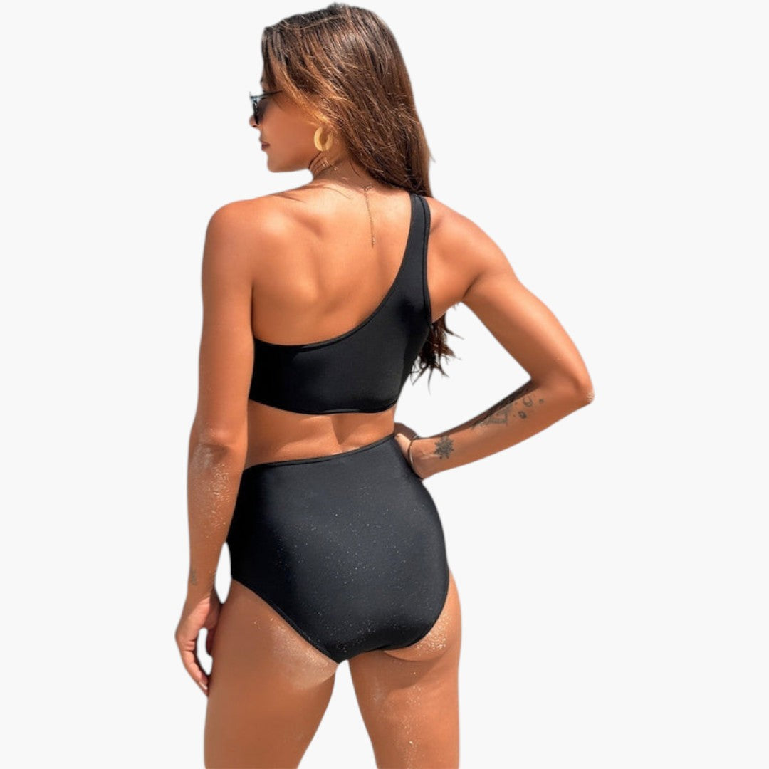 Ensemble bikini femmes avec haut asymétrique
