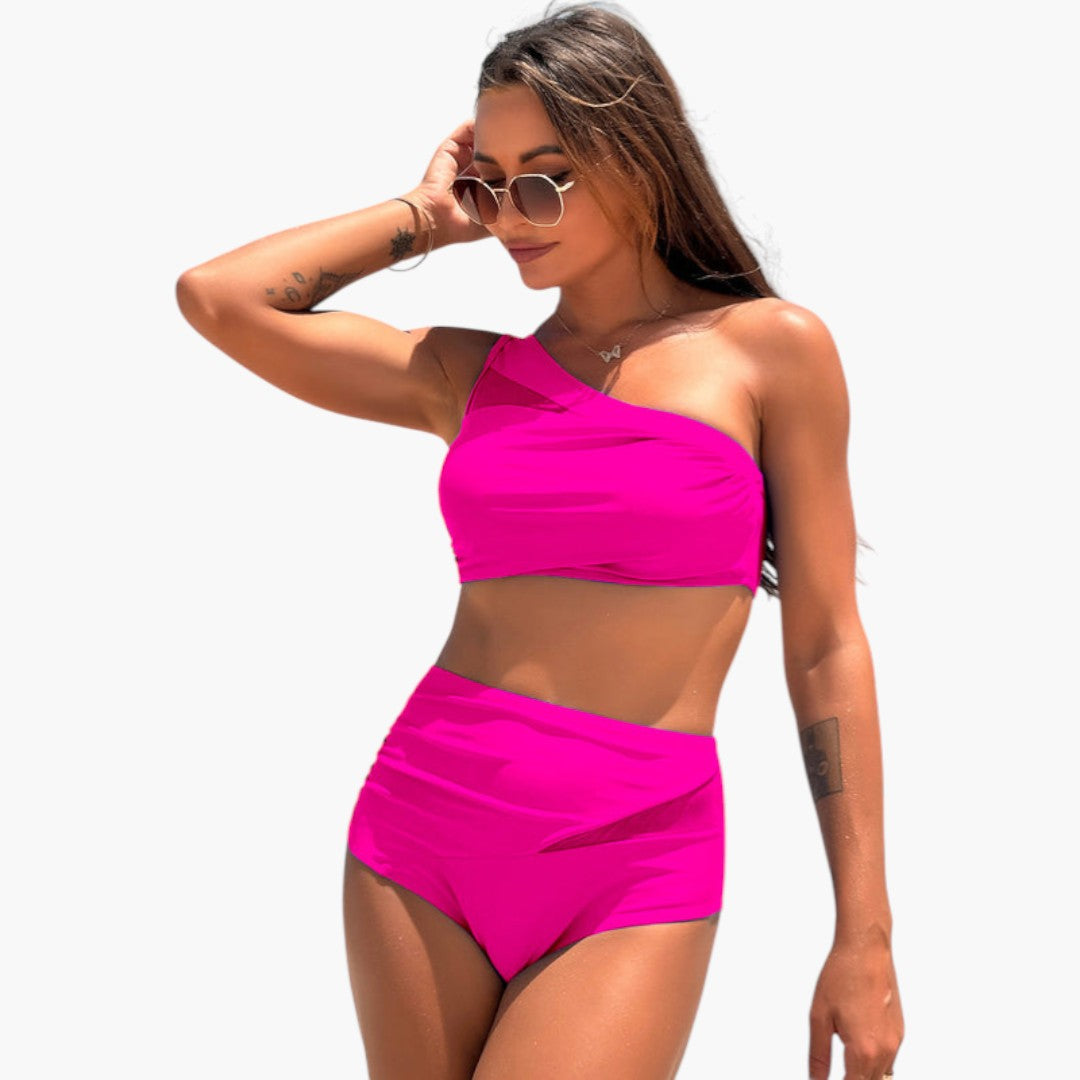 Ensemble bikini femmes avec haut asymétrique