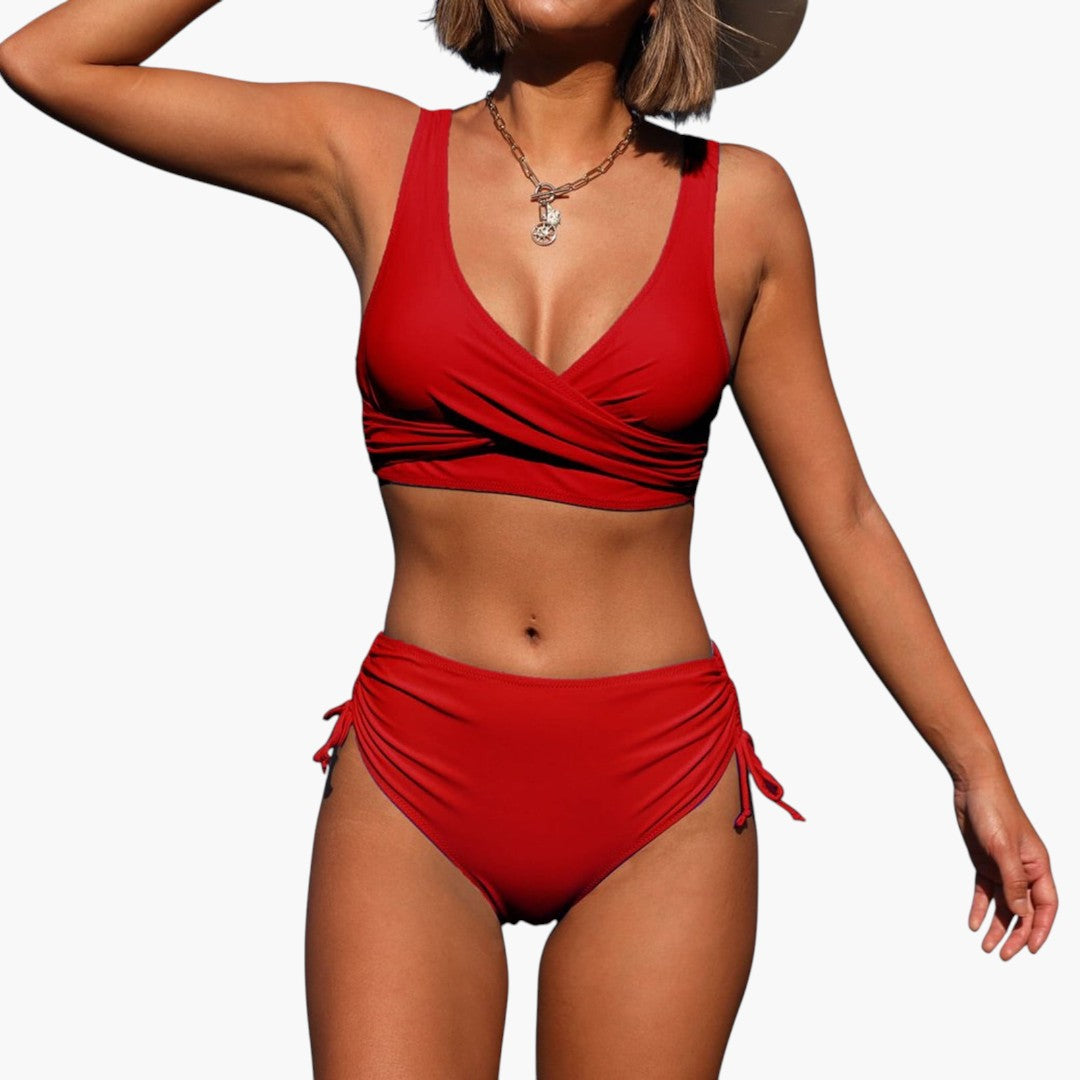 Ensemble bikini pour femme avec bas taille haute