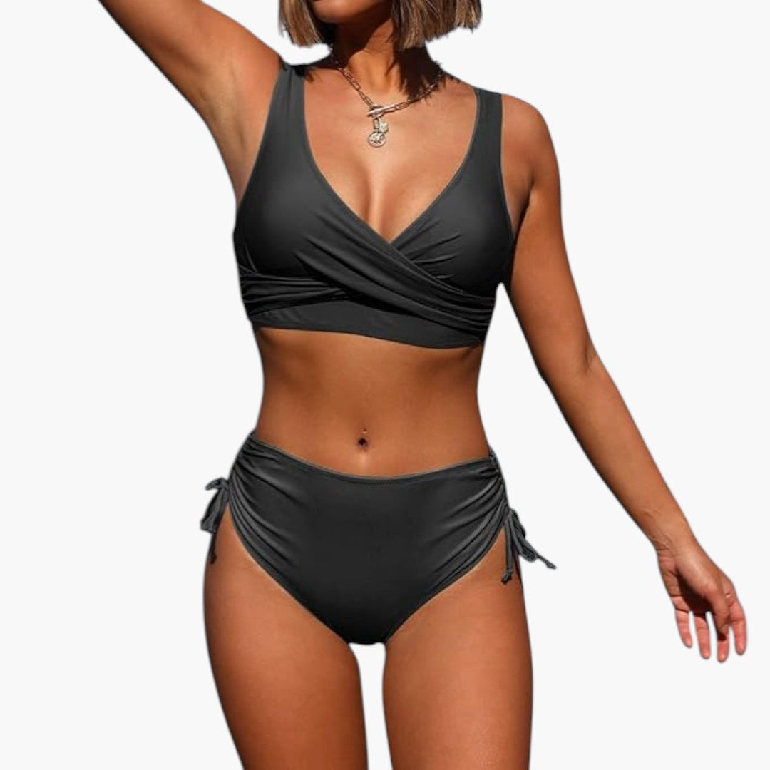 Ensemble bikini pour femme avec bas taille haute