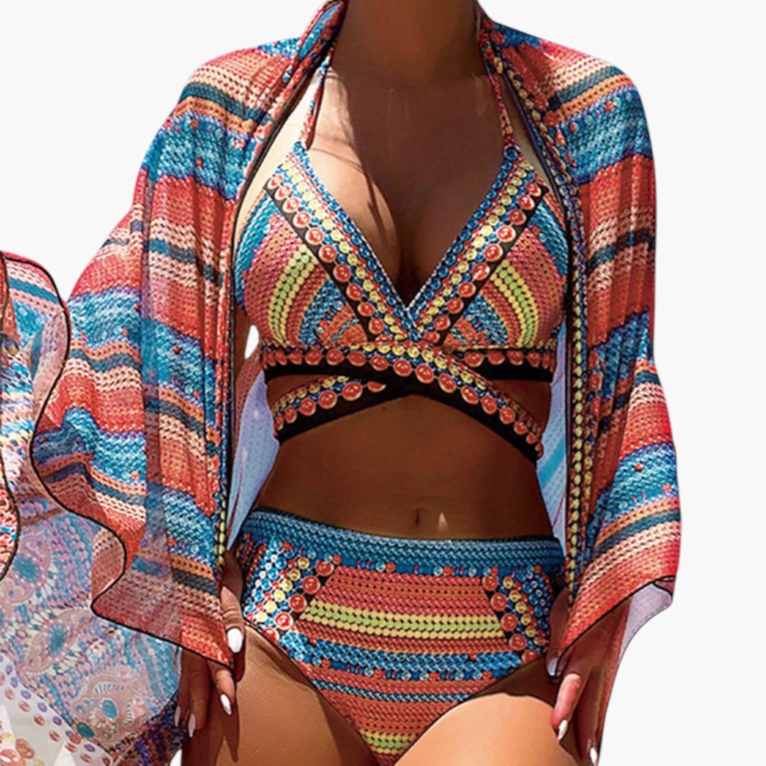 Bikini sæt til kvinder med krydsede stropper