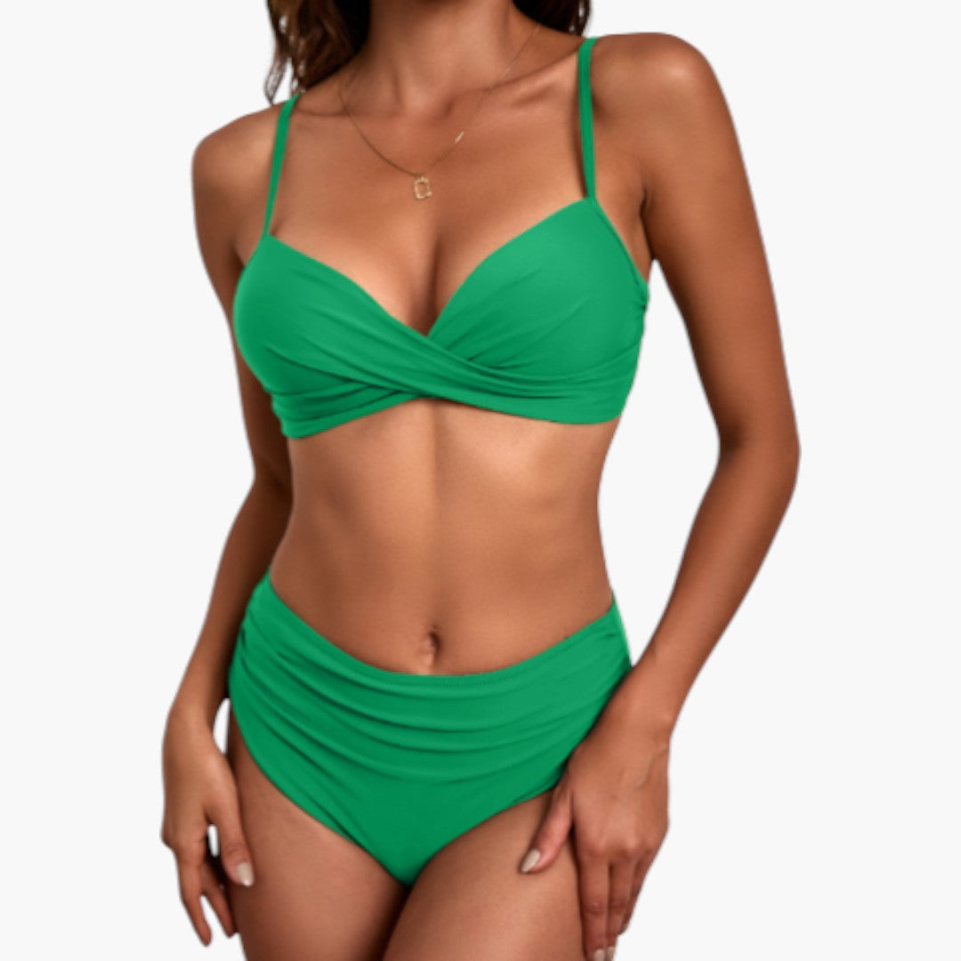 Ensemble bikini pour femmes avec haut croisé