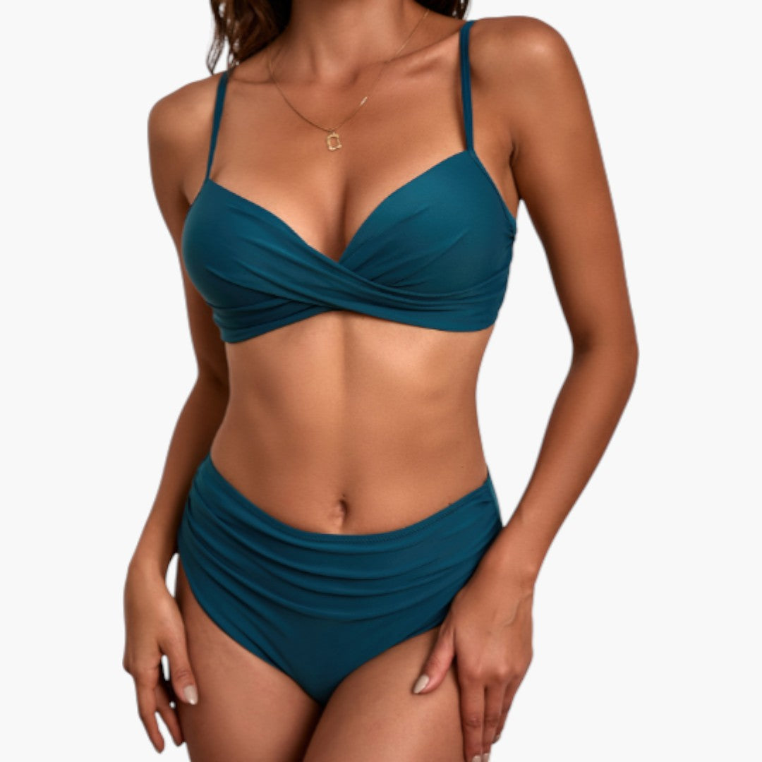 Ensemble bikini pour femmes avec haut croisé