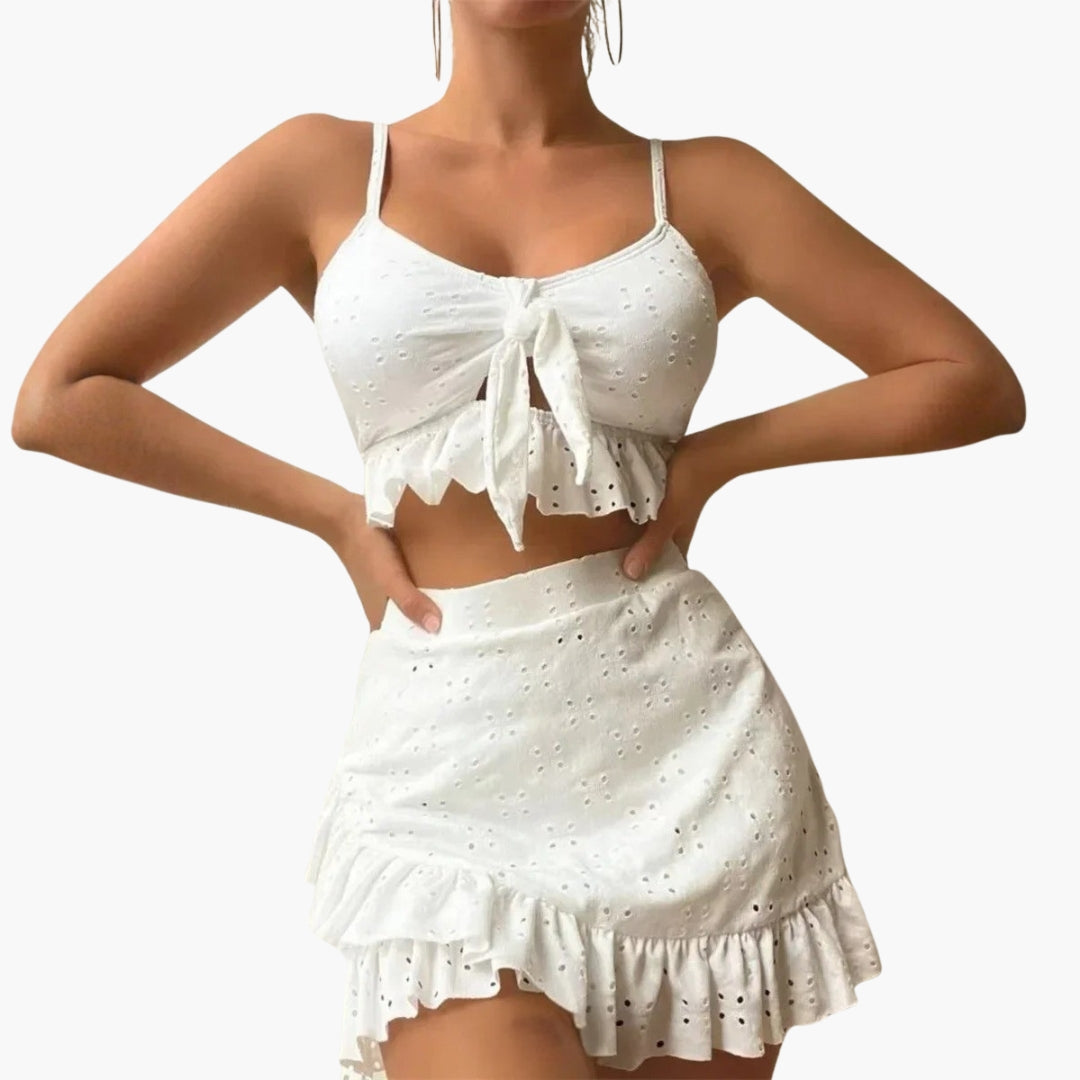 Ensemble bikini pour femmes avec volants