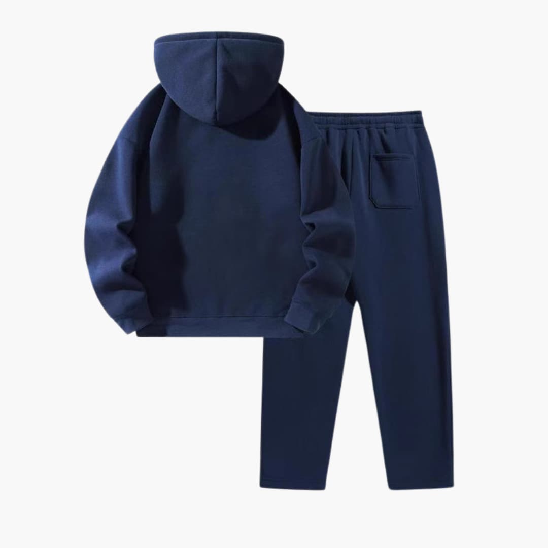 Damen-Jogginganzug mit Reißverschluss-Hoodie und Kordelzughose