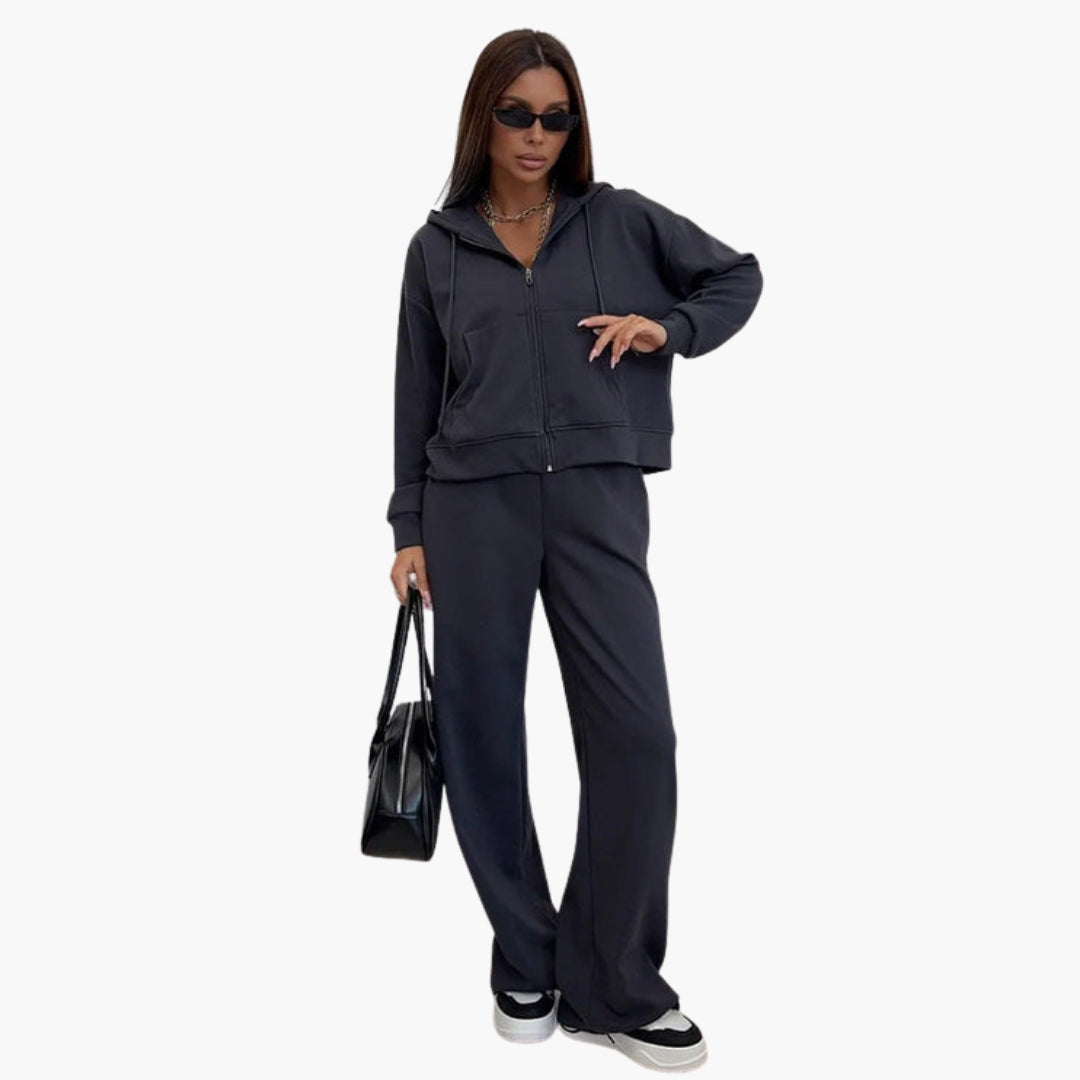 Ensemble de sport femme avec veste à capuche