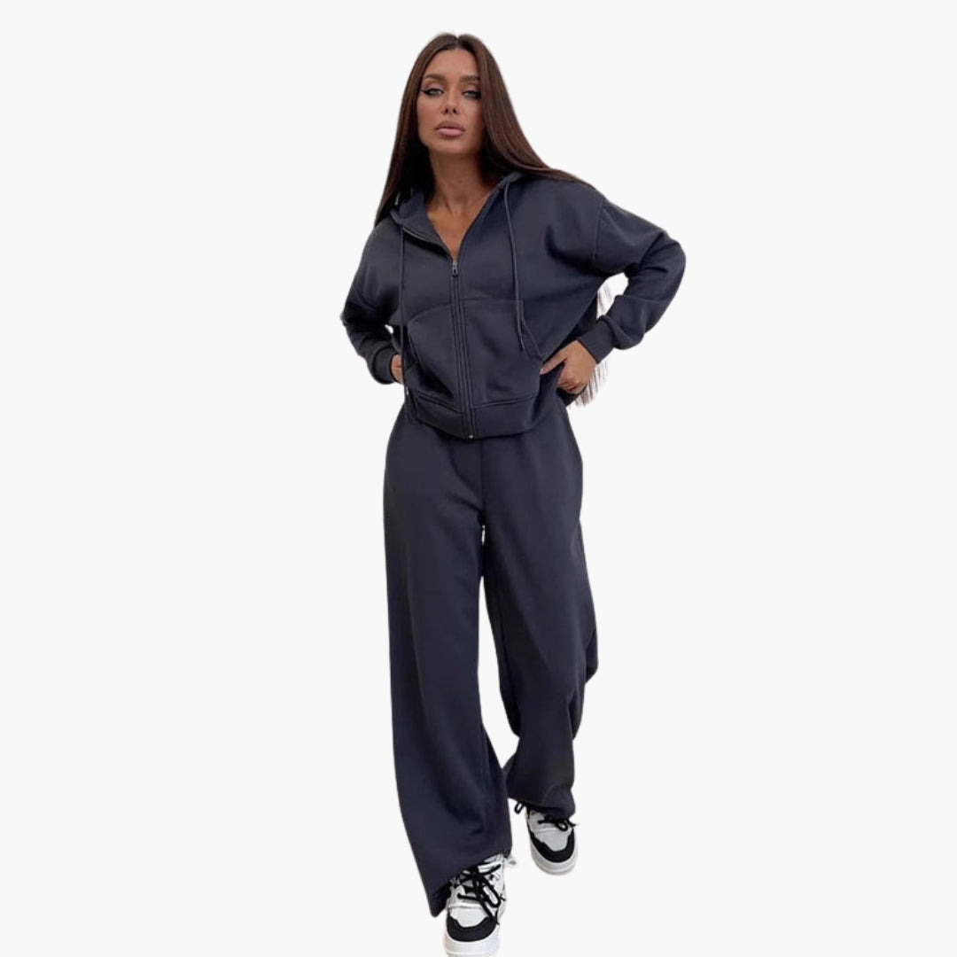 Ensemble de sport femme avec veste à capuche