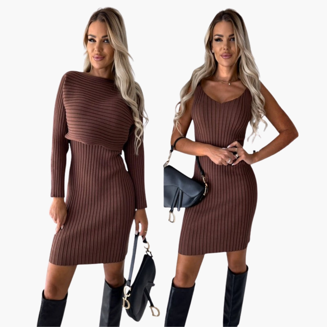 Damenzweiteiler mit ärmellosem Kleid