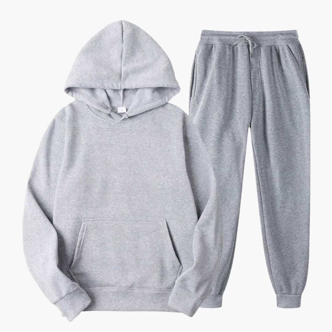 Ensemble jogging femme avec taille élastique et manches longues