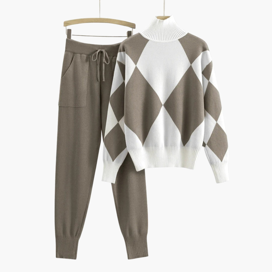 Ensemble pull coordonné femme  maille 2 pièces