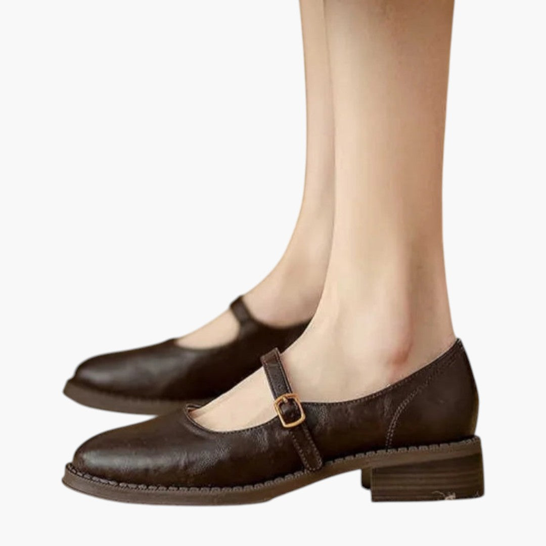 Femmes Chaussures Mary Jane avec Bride et Bas Talon Bloc