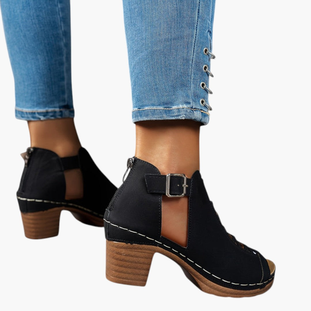 Damen Sandalen mit verstellbaren Riemen und gepolsterter Sohle