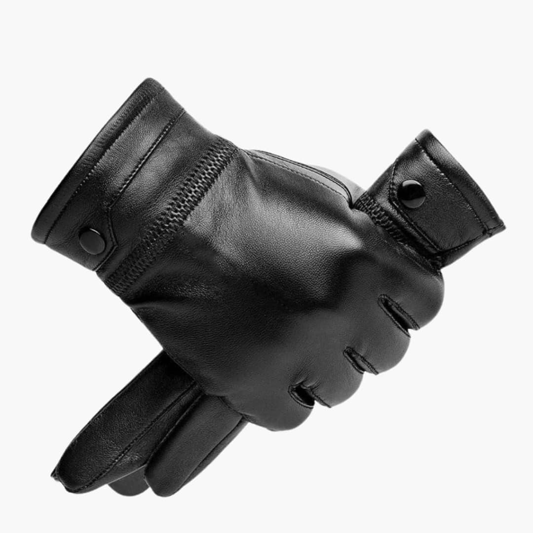 Herenhandschoenen met drukknoopsluiting