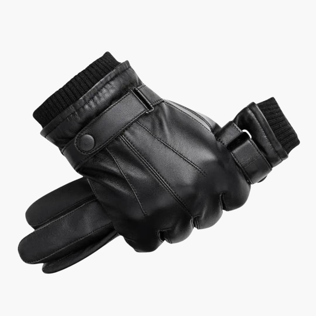 Herenhandschoenen met drukknoopsluiting