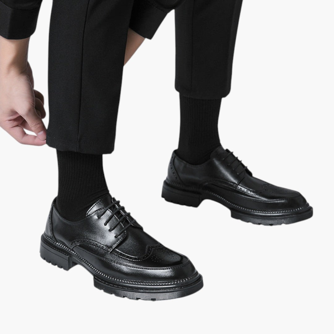 Hommes Chaussures Brogue avec Dessus PU et Semelle Caoutchouc