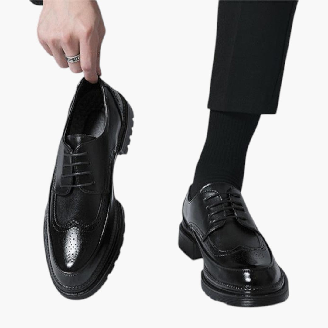 Hommes Chaussures Brogue avec Dessus PU et Semelle Caoutchouc