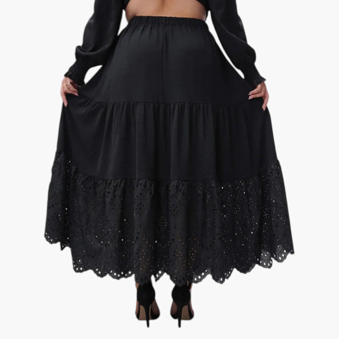 Falda de Talla Grande para Mujer con Cintura Elástica