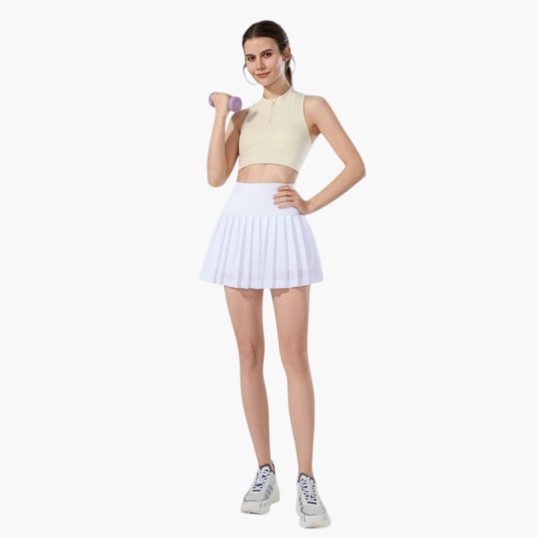 Jupe Short Femme a Cordon de Serrage et Short Intérieur