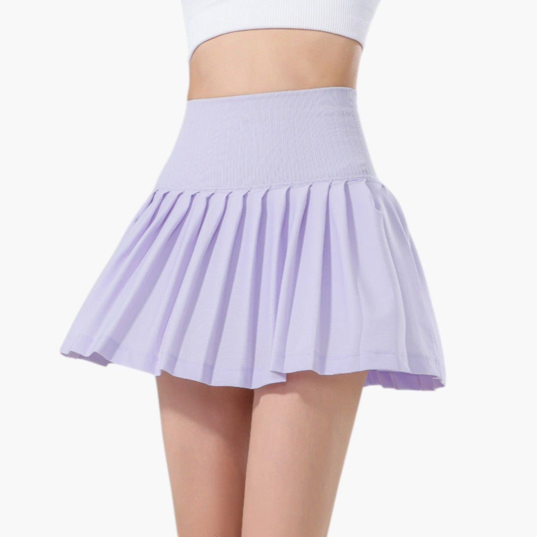 Jupe Short Femme a Cordon de Serrage et Short Intérieur
