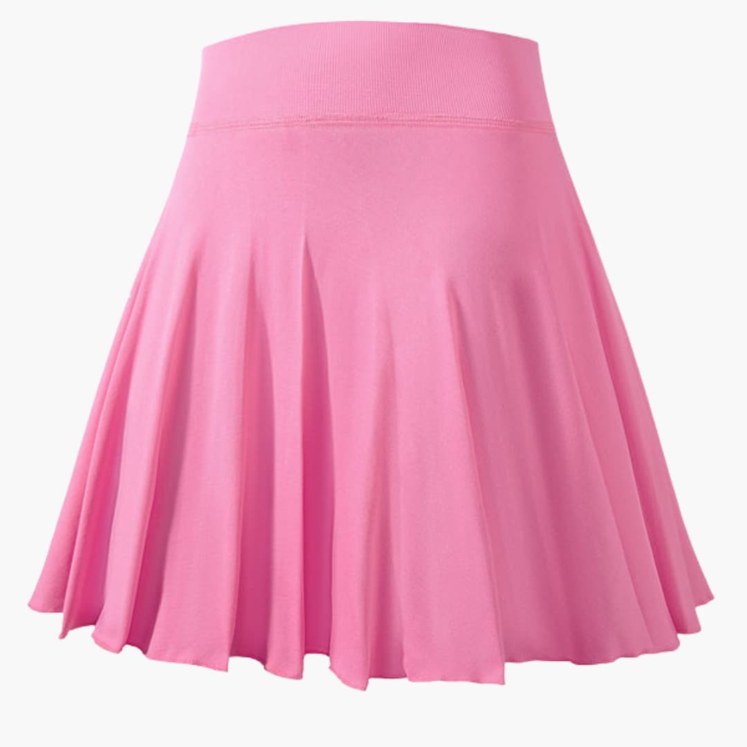 Jupe de sport plissée femme à taille élastique