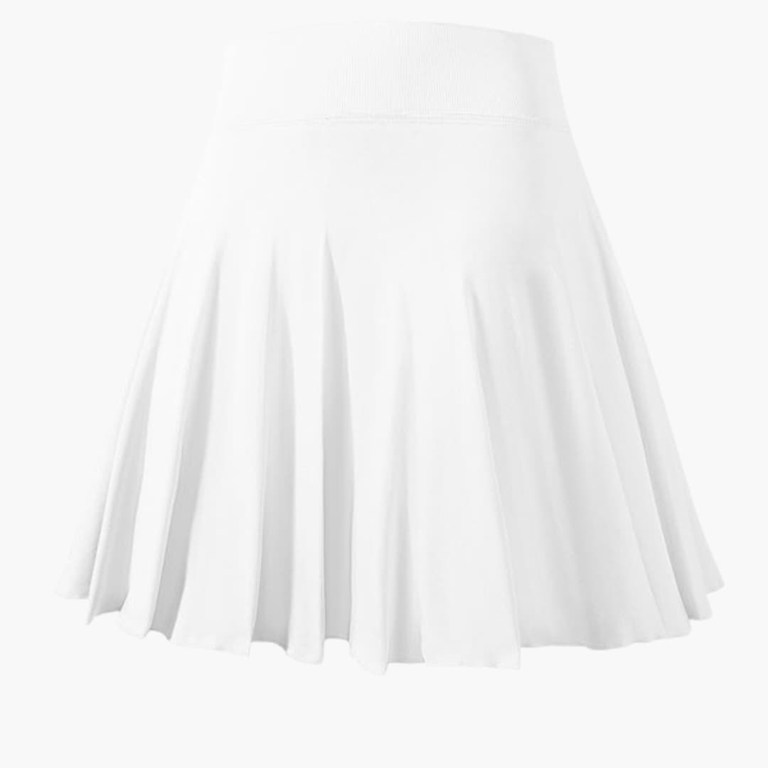 Jupe de sport plissée femme à taille élastique
